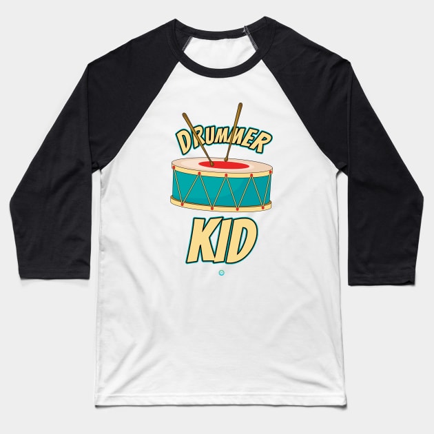 Drummer Kid Musican Band Gift Idea Baseball T-Shirt by woormle